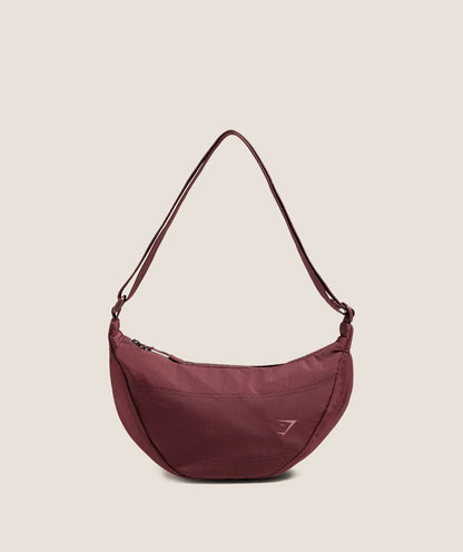 Women's Gymshark Pleat Crossbody Rich Maroon