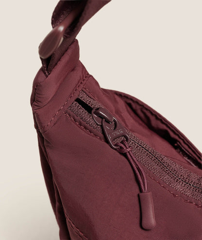 Women's Gymshark Pleat Crossbody Rich Maroon