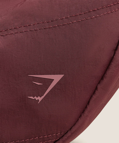 Women's Gymshark Pleat Crossbody Rich Maroon