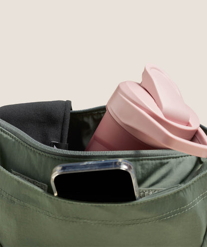 Women's Gymshark Pleat Crossbody Unit Green