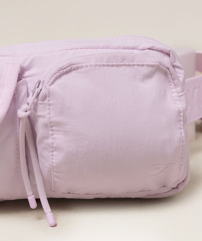 Women's Gymshark Pleat Sling Bag Ice Pink
