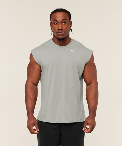 Gymshark Critical Cut Off Tank Smokey Grey