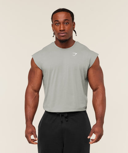 Gymshark Critical Cut Off Tank Smokey Grey