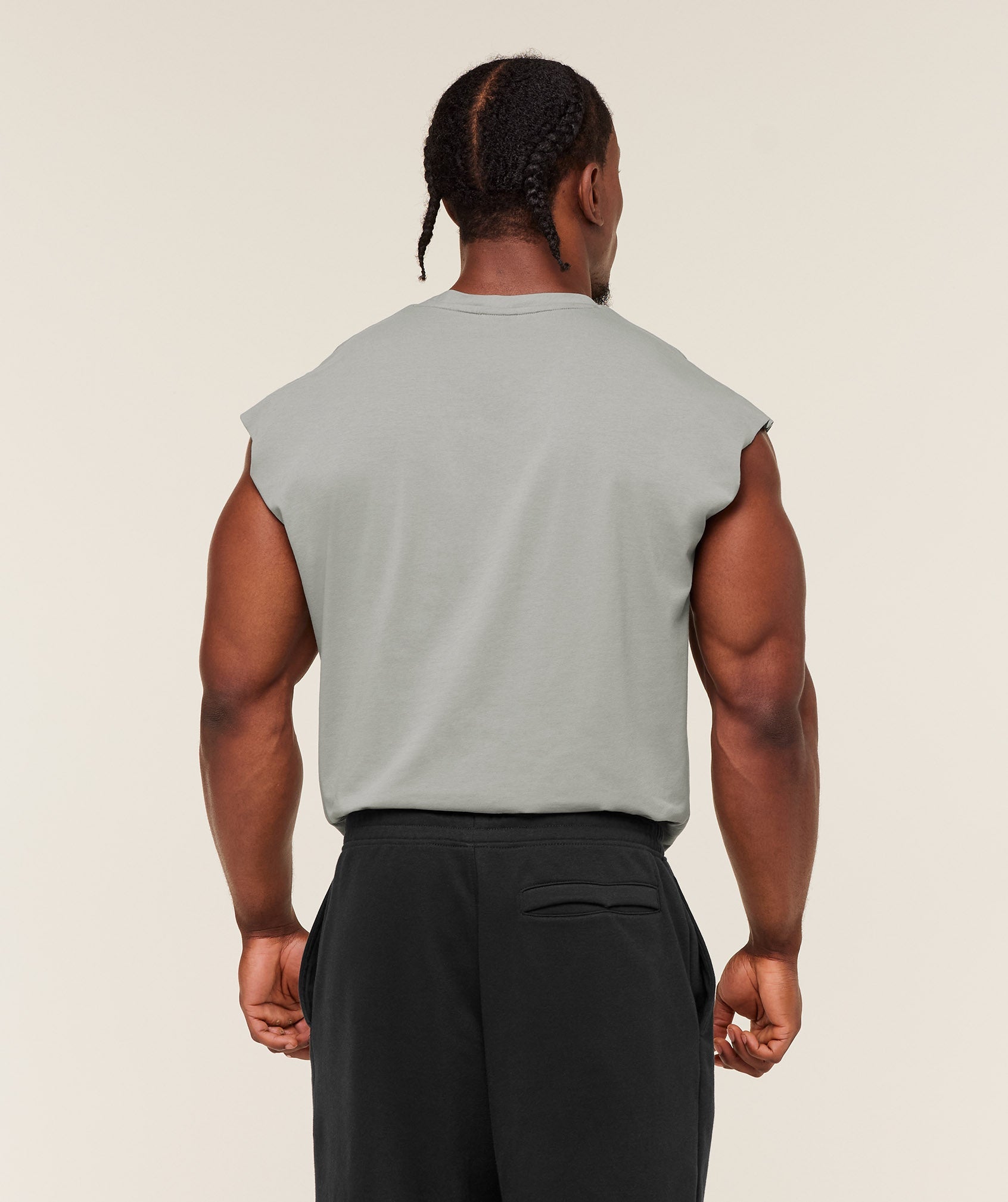 Gymshark Critical Cut Off Tank Smokey Grey