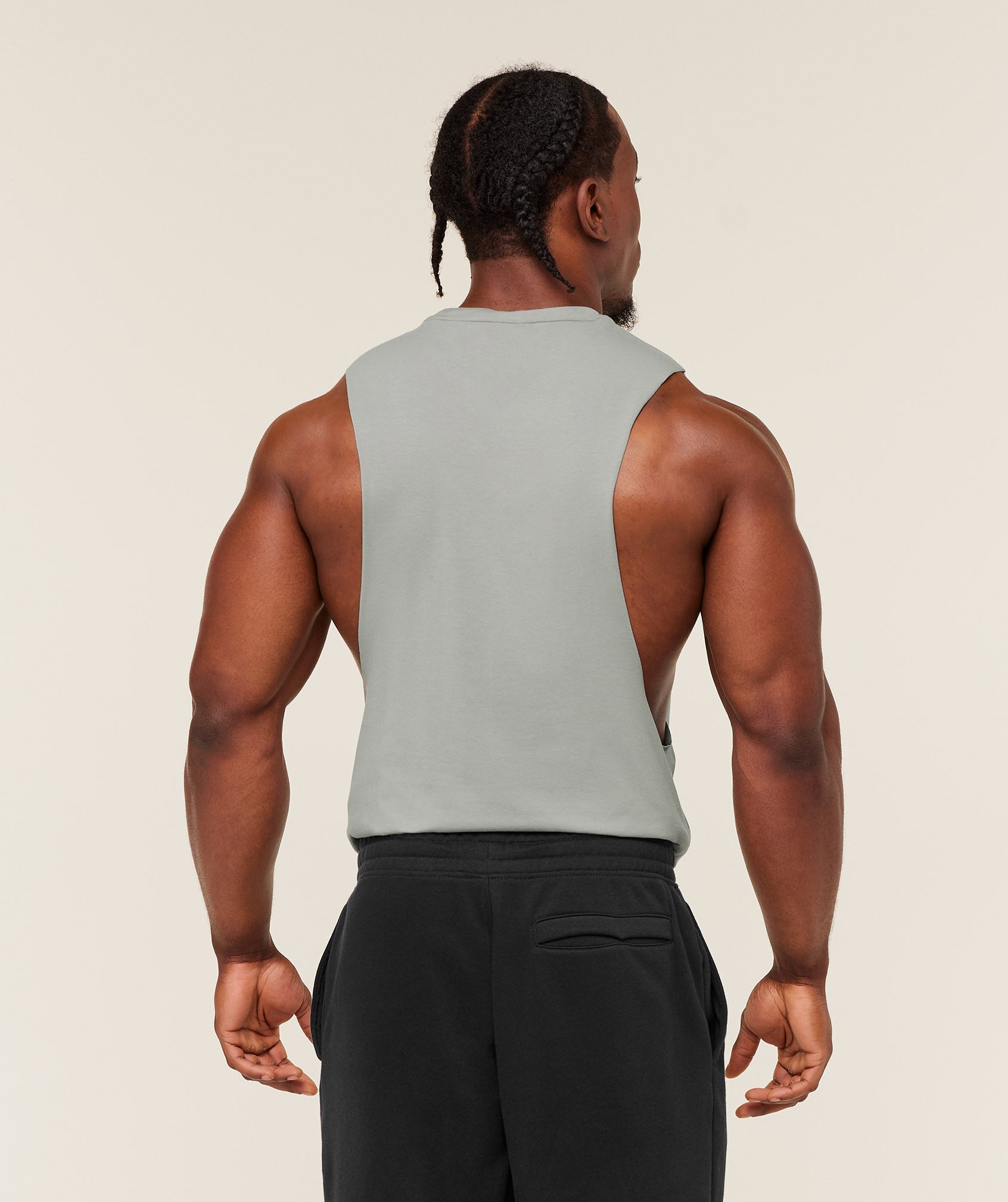 Gymshark Critical 2.0 Drop Arm Tank Smokey Grey