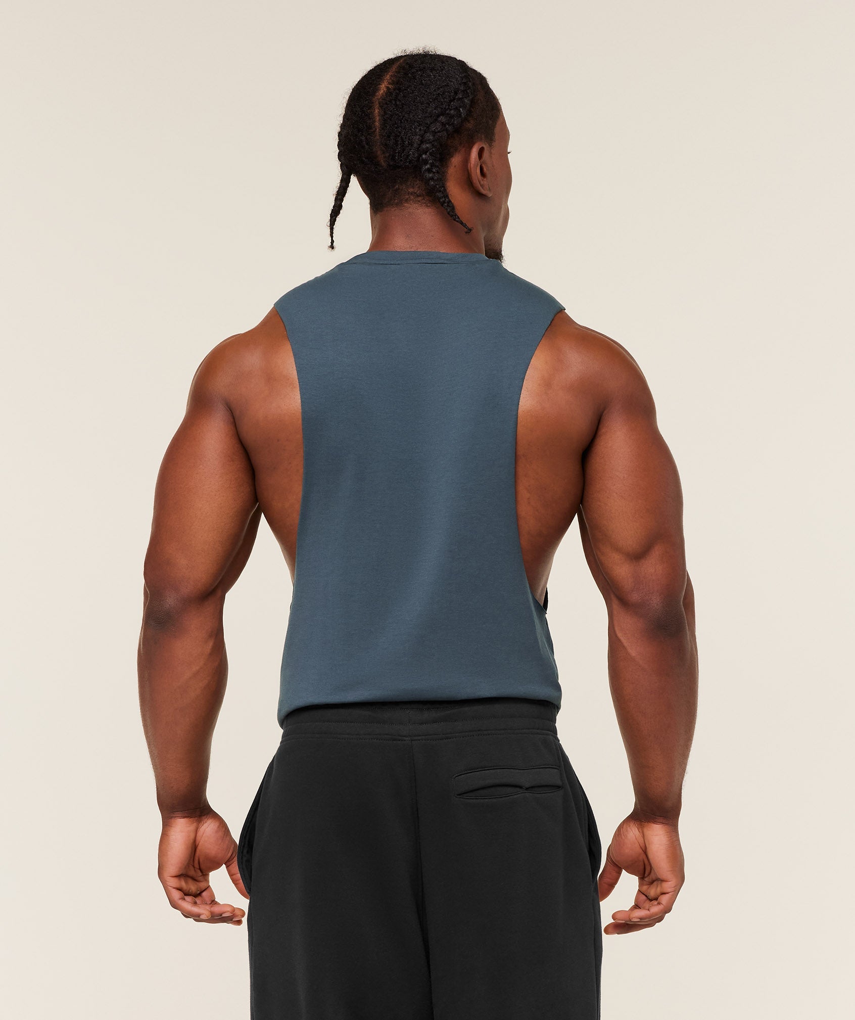Gymshark Critical 2.0 Drop Arm Tank Gs Stealth Blue