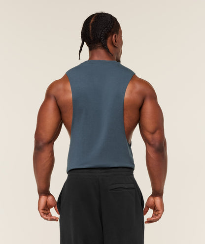 Gymshark Critical 2.0 Drop Arm Tank Gs Stealth Blue