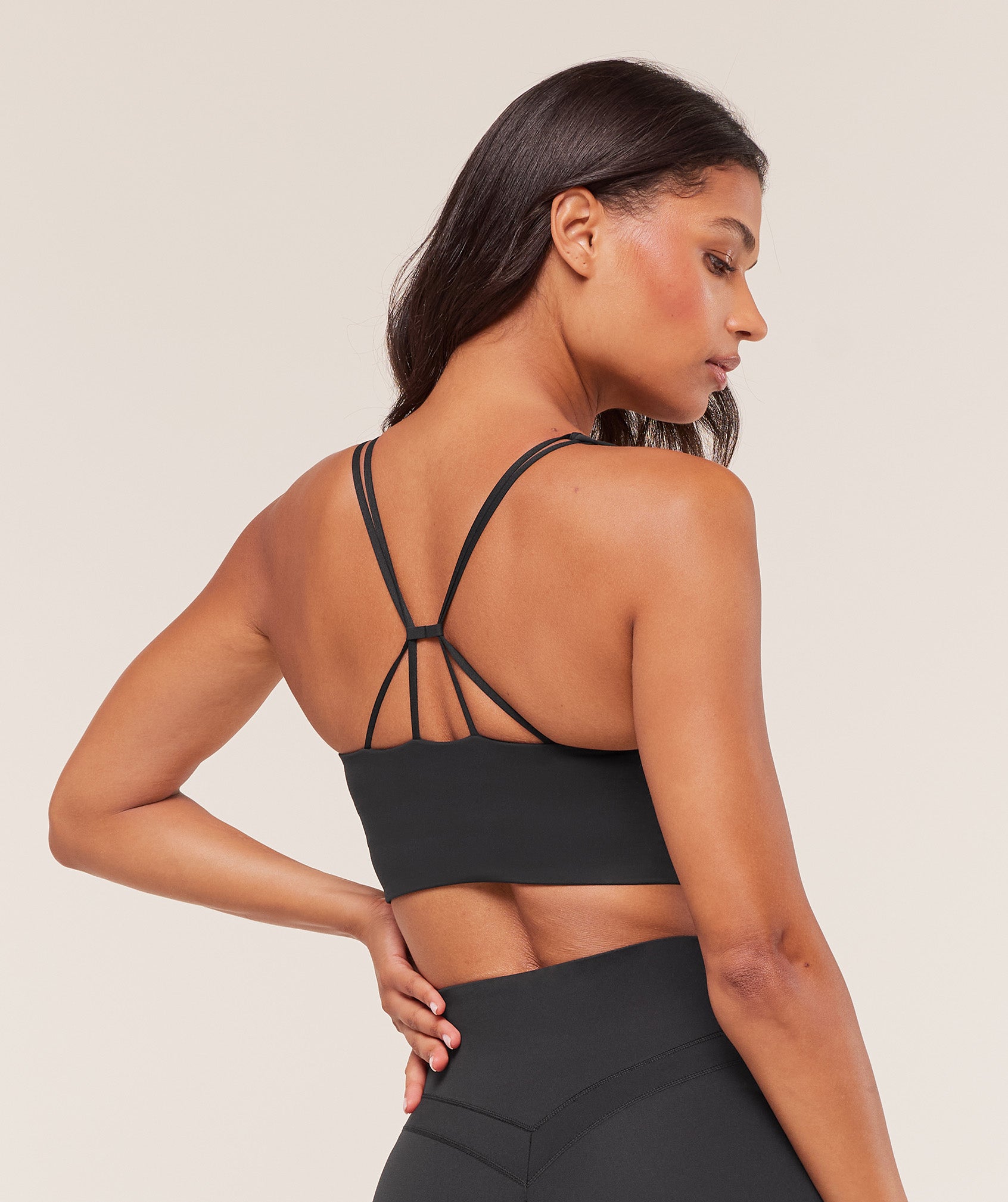 Women's Gymshark Cross Over Sports Bra Black