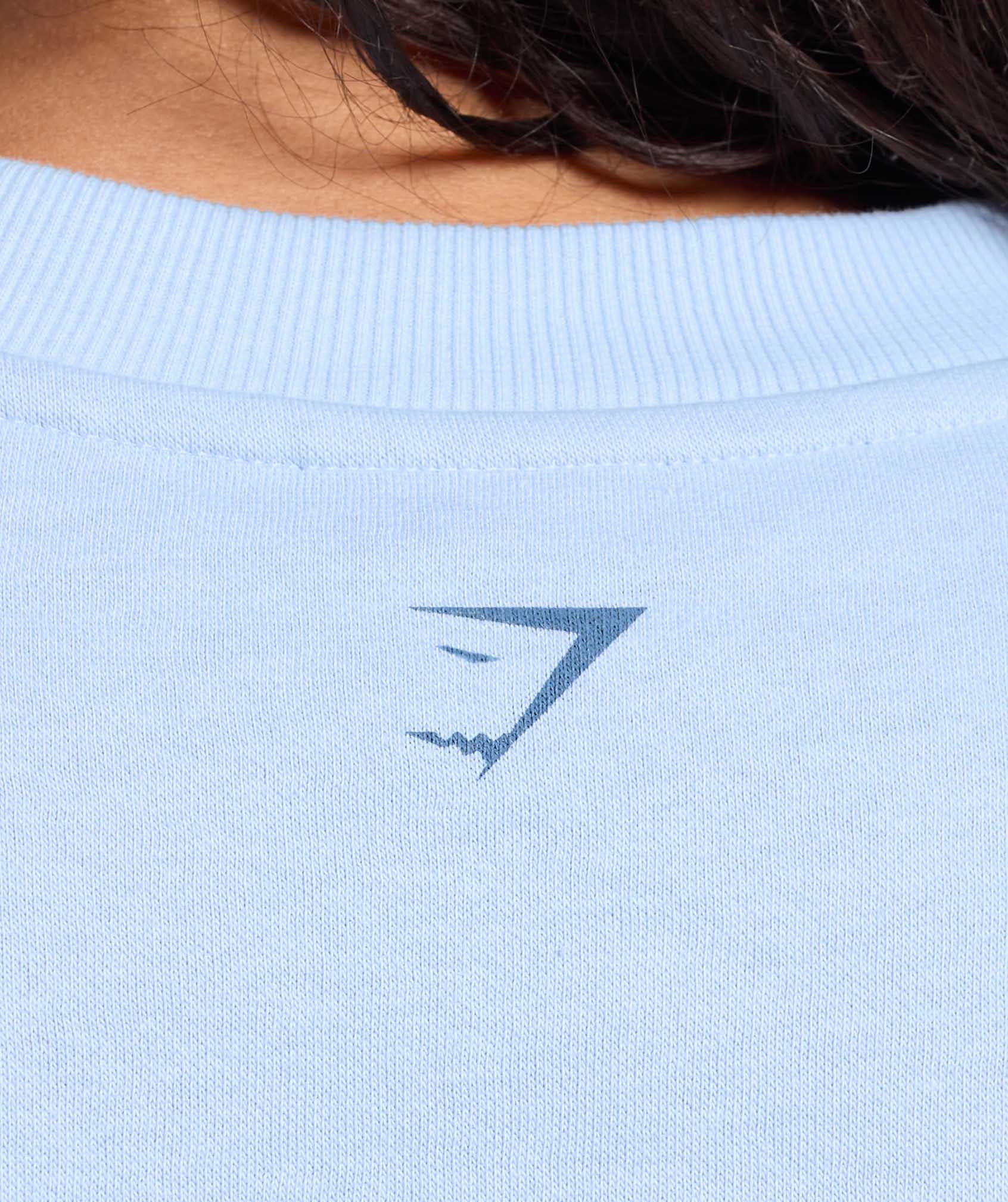 Women's Gymshark Graphic Illustration Pullover Gentle Blue