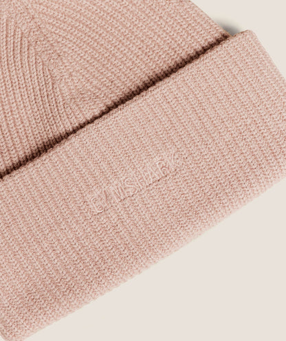 Women's Gymshark Deep Knit Beanie Muted Pink
