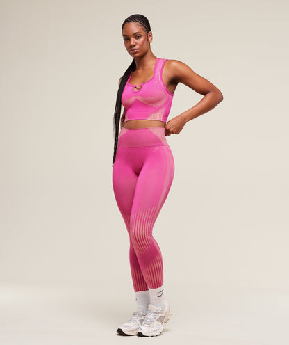 Women's Gymshark Diffuse Seamless Cropped Tank Winning Pink