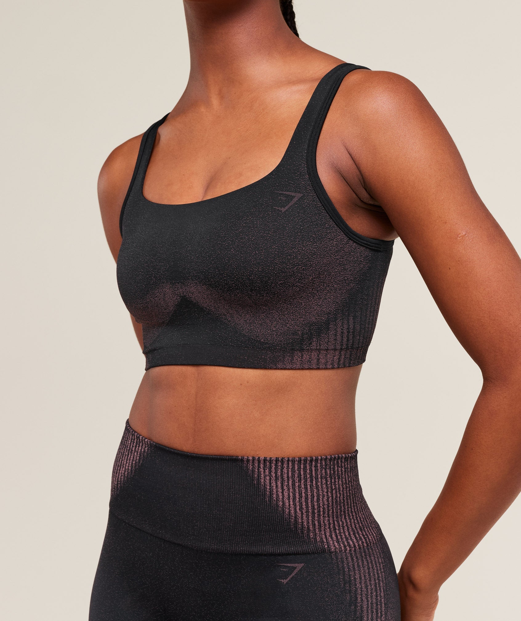 Women's Gymshark Diffuse Seamless Sports Bra Black