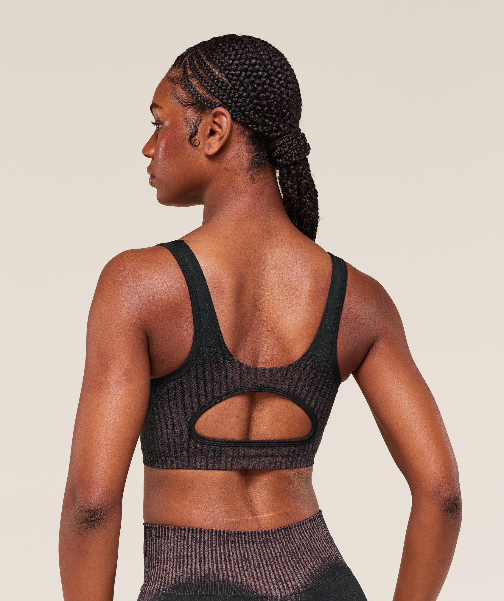 Women's Gymshark Diffuse Seamless Sports Bra Black