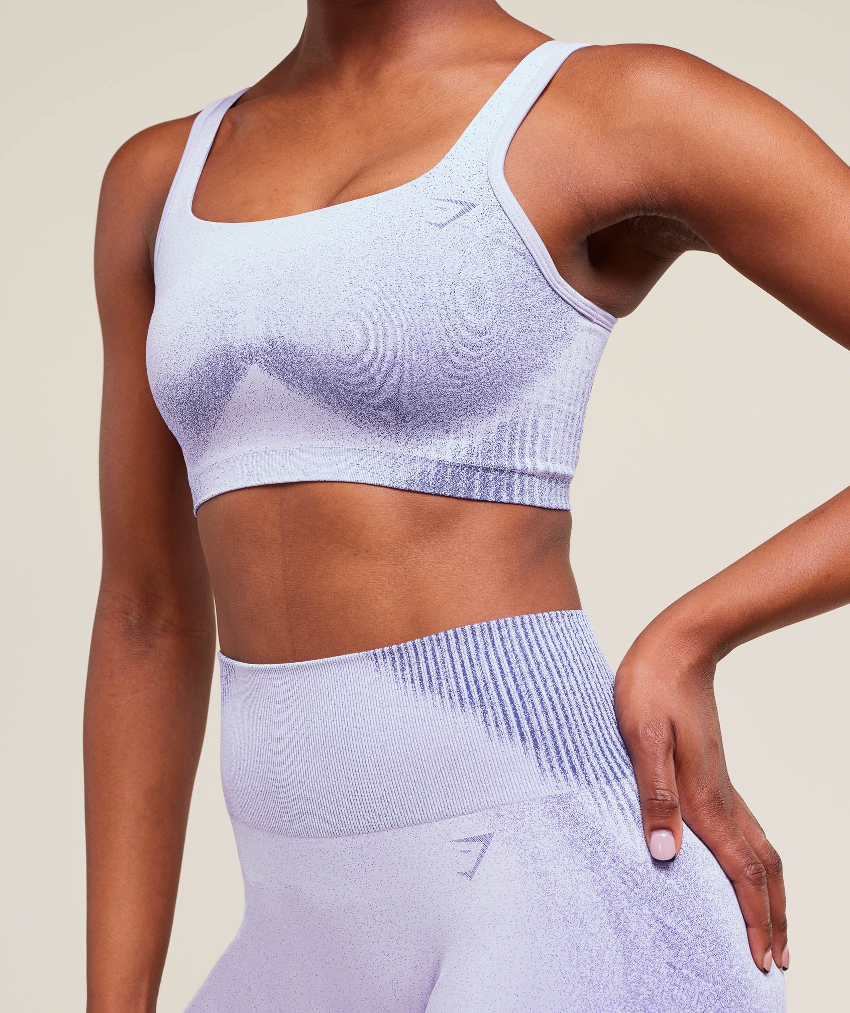 Women's Gymshark Diffuse Seamless Sports Bra Fresh Lilac