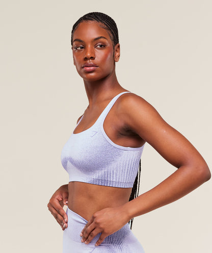 Women's Gymshark Diffuse Seamless Sports Bra Fresh Lilac