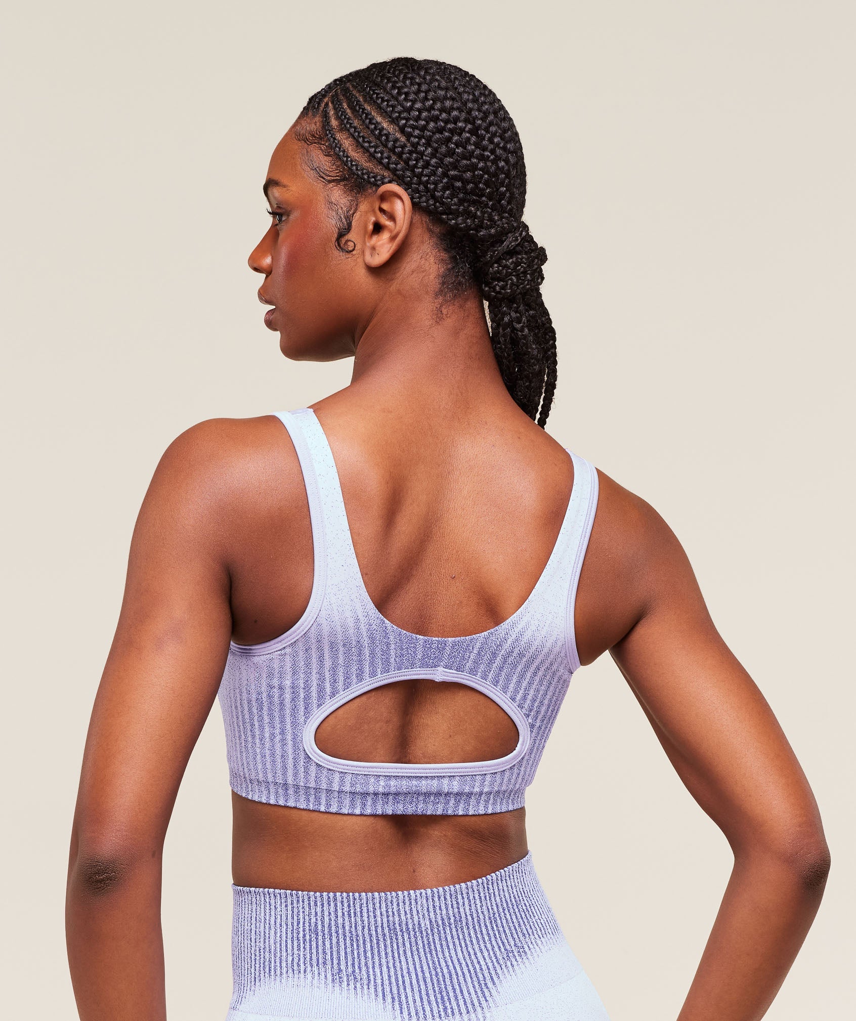 Women's Gymshark Diffuse Seamless Sports Bra Fresh Lilac