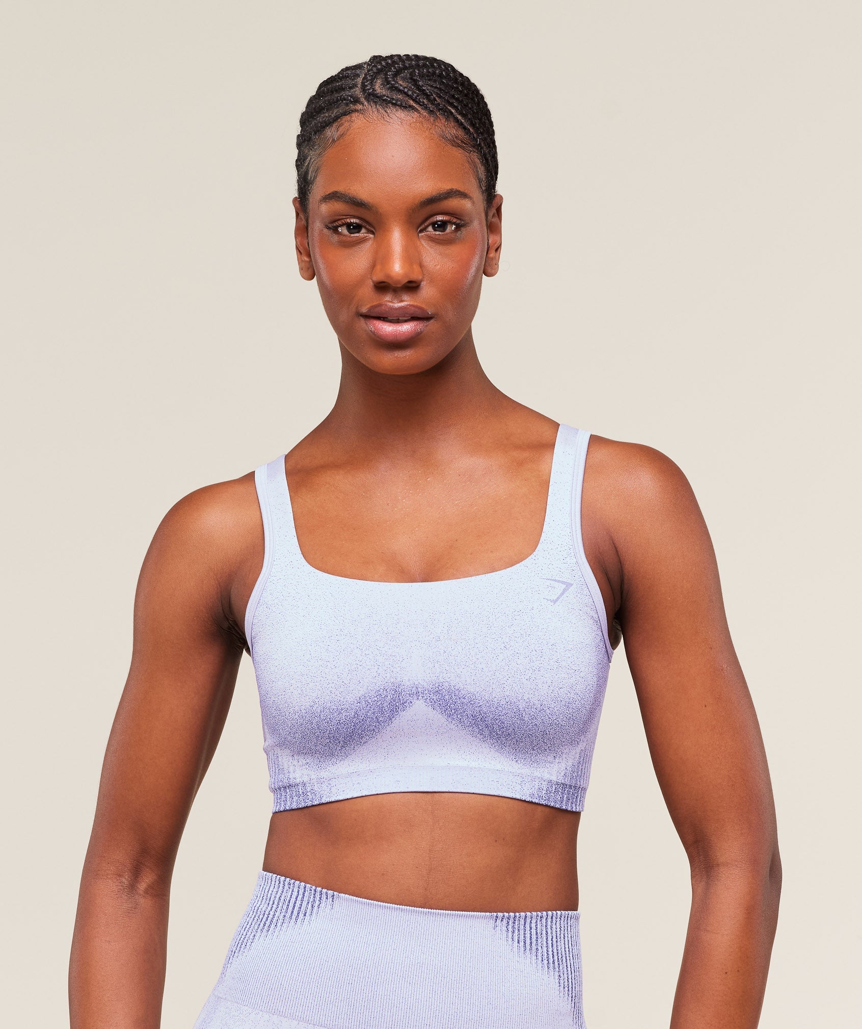 Women's Gymshark Diffuse Seamless Sports Bra Fresh Lilac