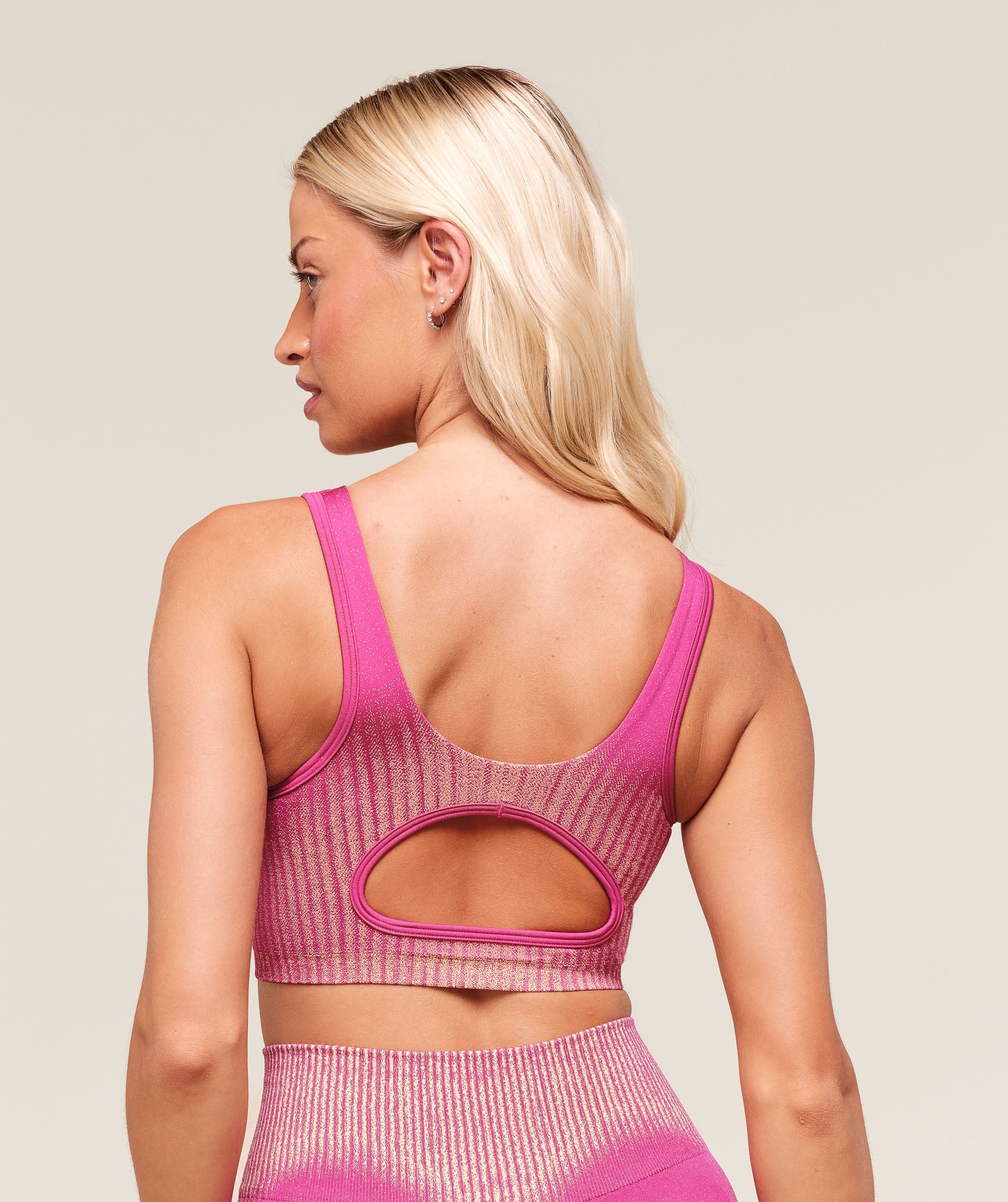 Women's Gymshark Diffuse Seamless Sports Bra Winning Pink