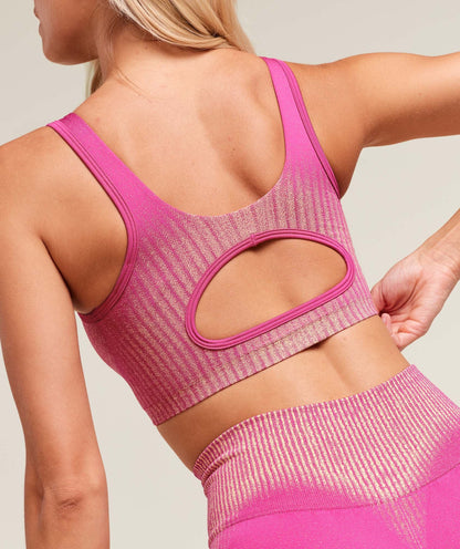 Women's Gymshark Diffuse Seamless Sports Bra Winning Pink