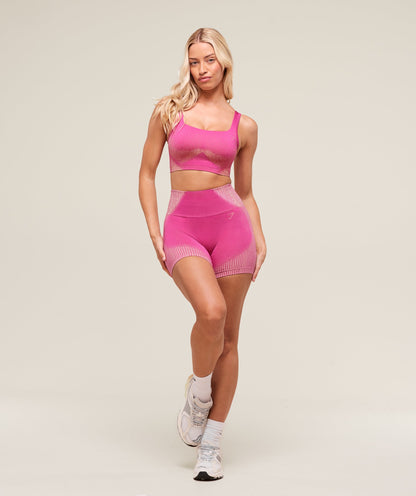 Women's Gymshark Diffuse Seamless Sports Bra Winning Pink