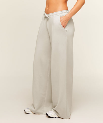 Women's Gymshark Lightweight Wide Leg Pants Regular Pebble Grey