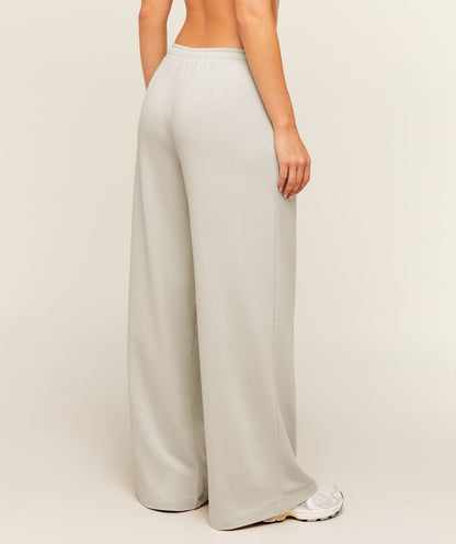 Women's Gymshark Lightweight Wide Leg Pants Regular Pebble Grey