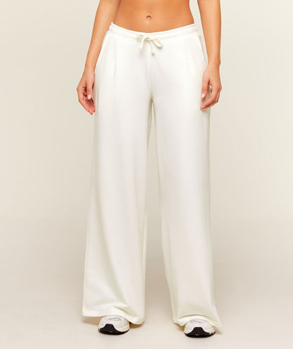 Women's Gymshark Lightweight Wide Leg Pants Regular Soft White