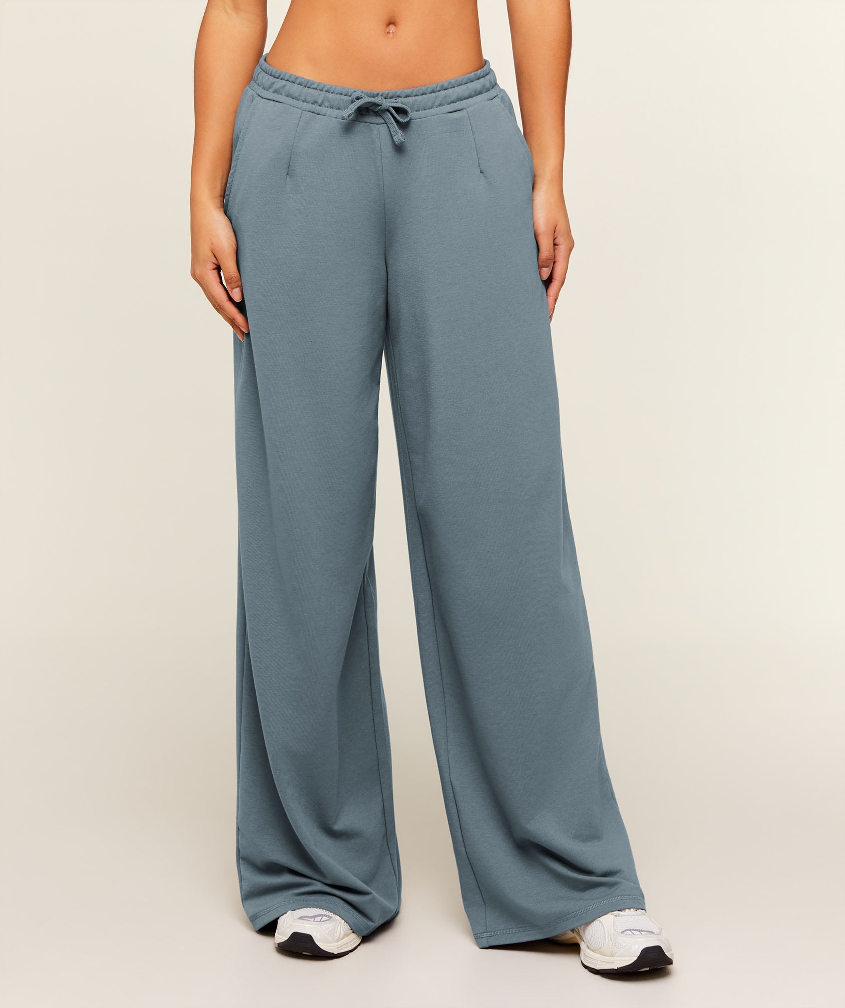 Women's Gymshark Lightweight Wide Leg Pant Tall Iron Blue