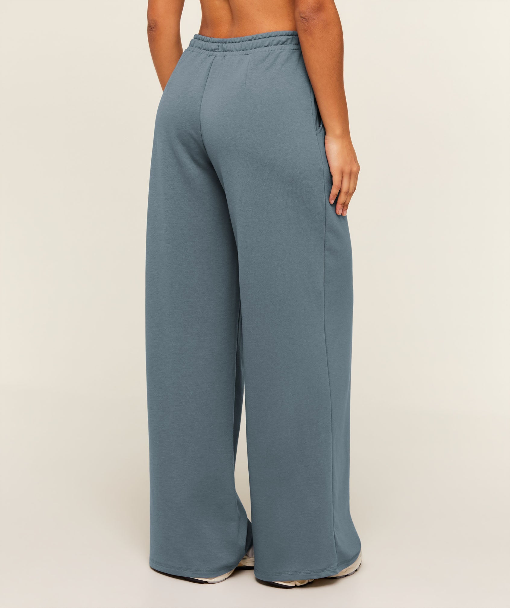 Women's Gymshark Lightweight Wide Leg Pant Tall Iron Blue