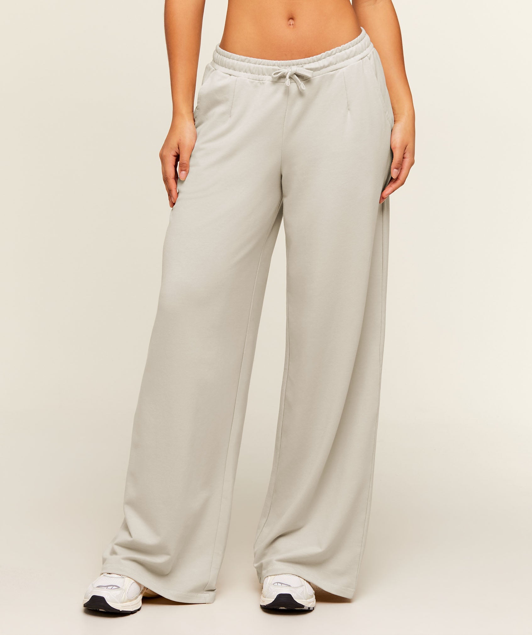 Women's Gymshark Lightweight Wide Leg Pant Tall Pebble Grey