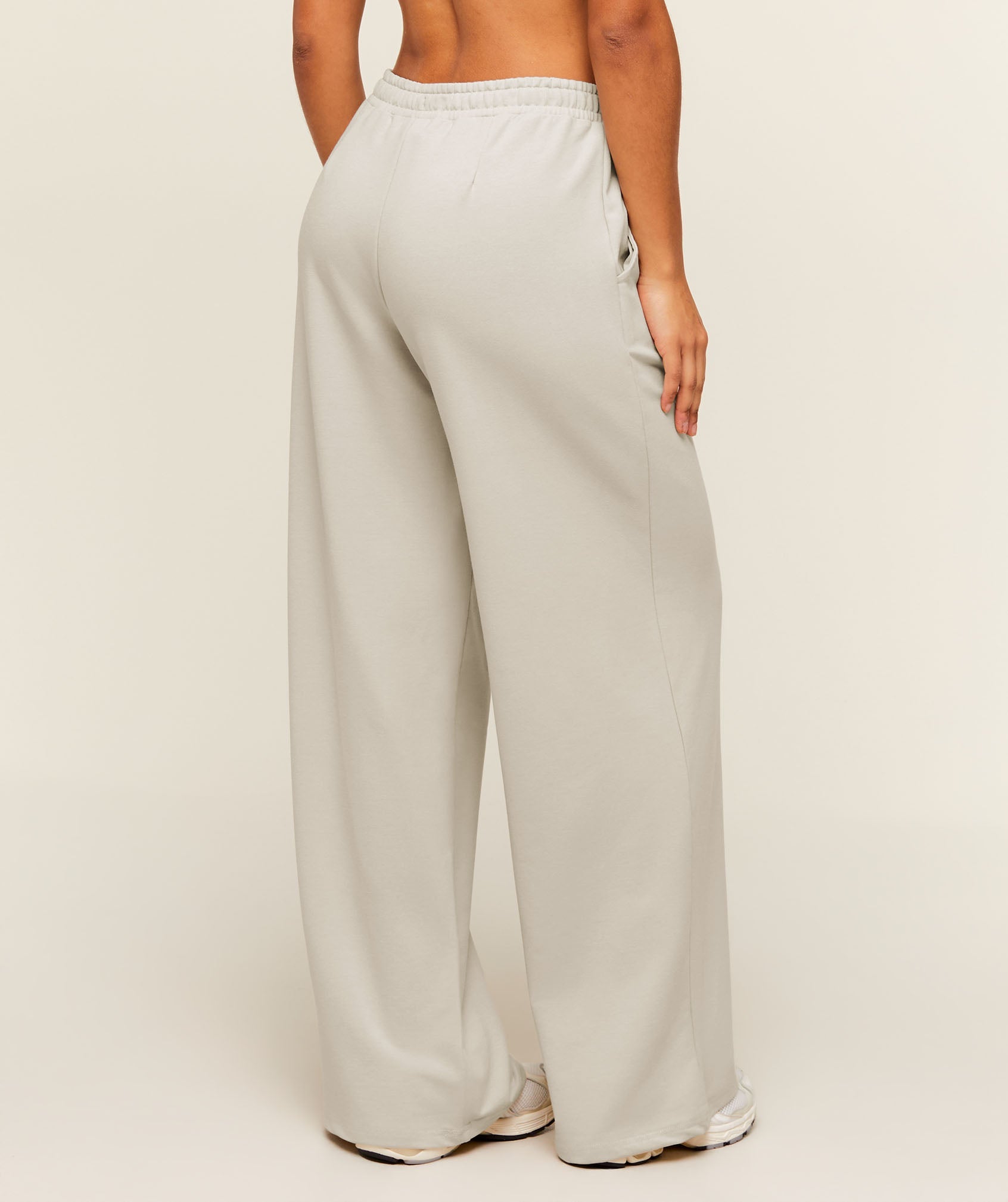 Women's Gymshark Lightweight Wide Leg Pant Tall Pebble Grey