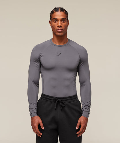 Gymshark Element Baselayer Long Sleeve T-Shirt Dark Grey