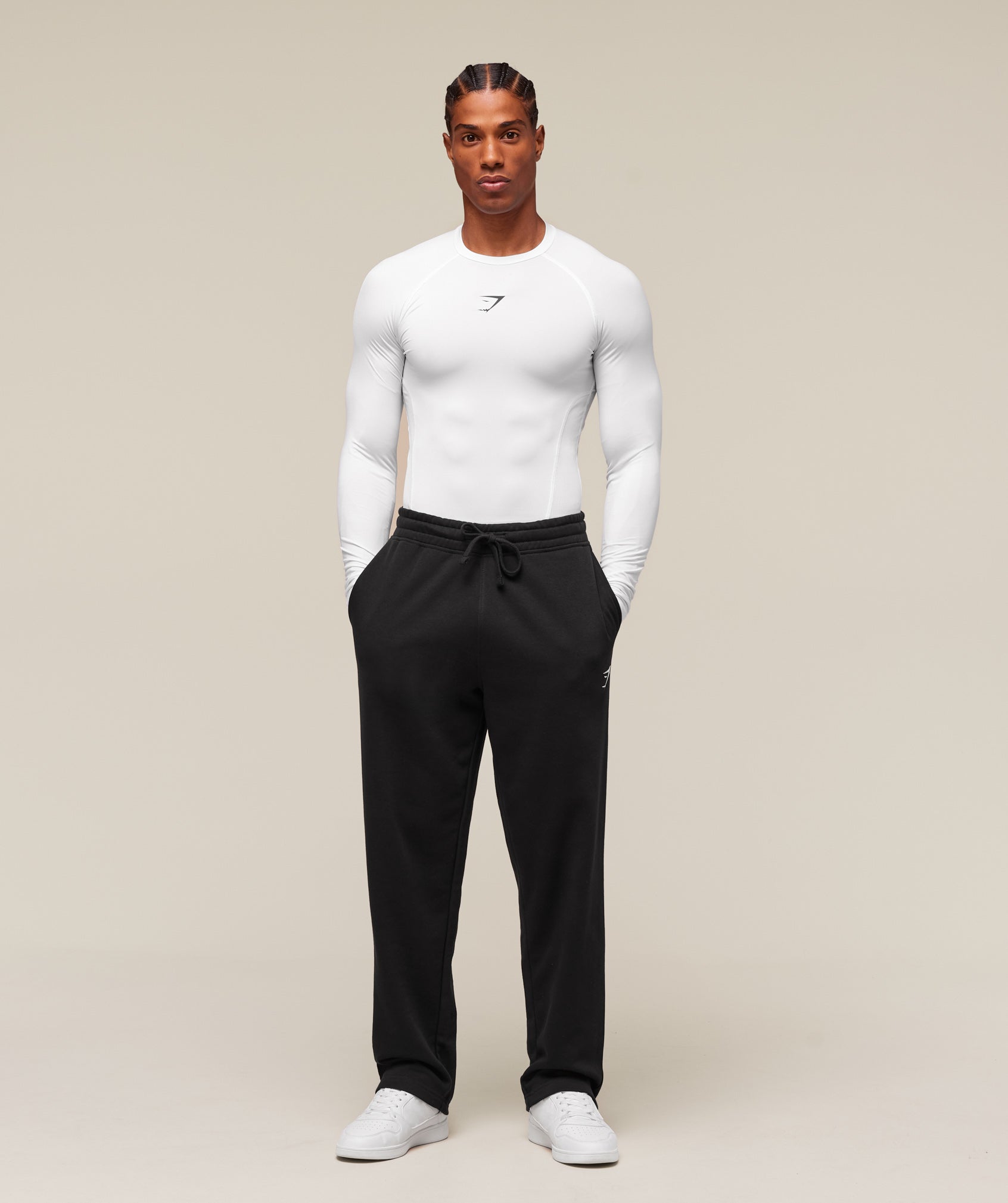 Gymshark Element Baselayer Long Sleeve T-Shirt White
