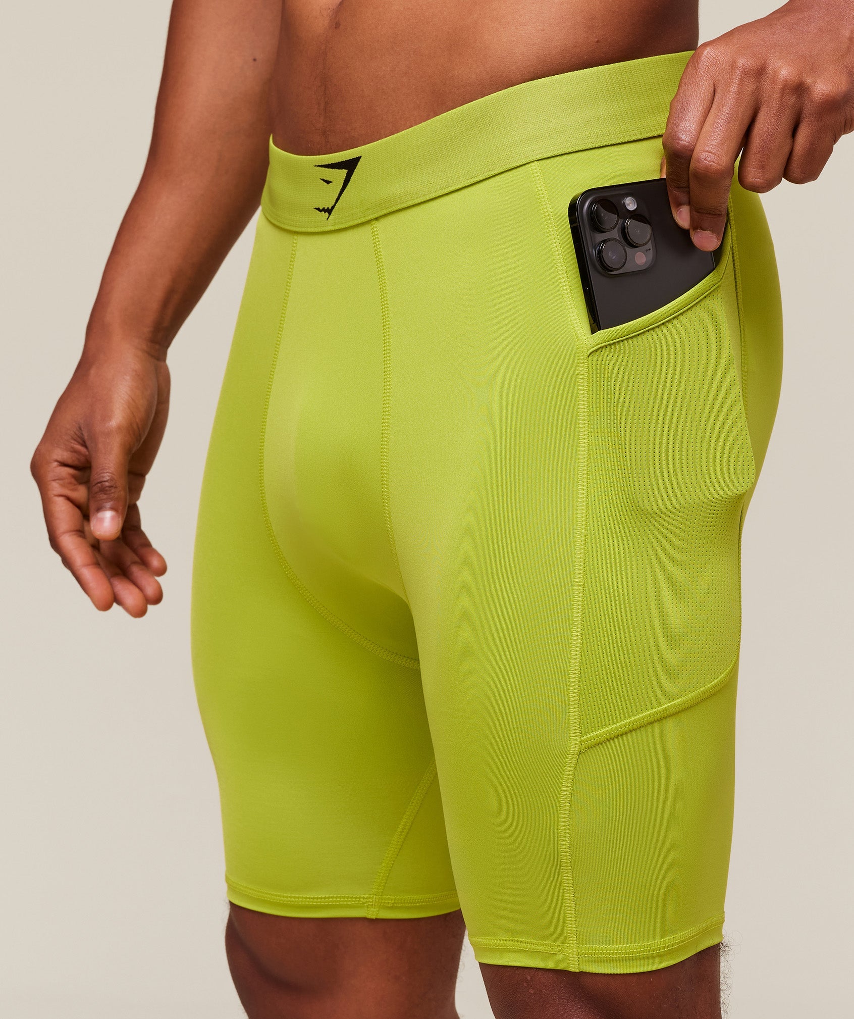 Gymshark Element Baselayer Half Tight Zest Green