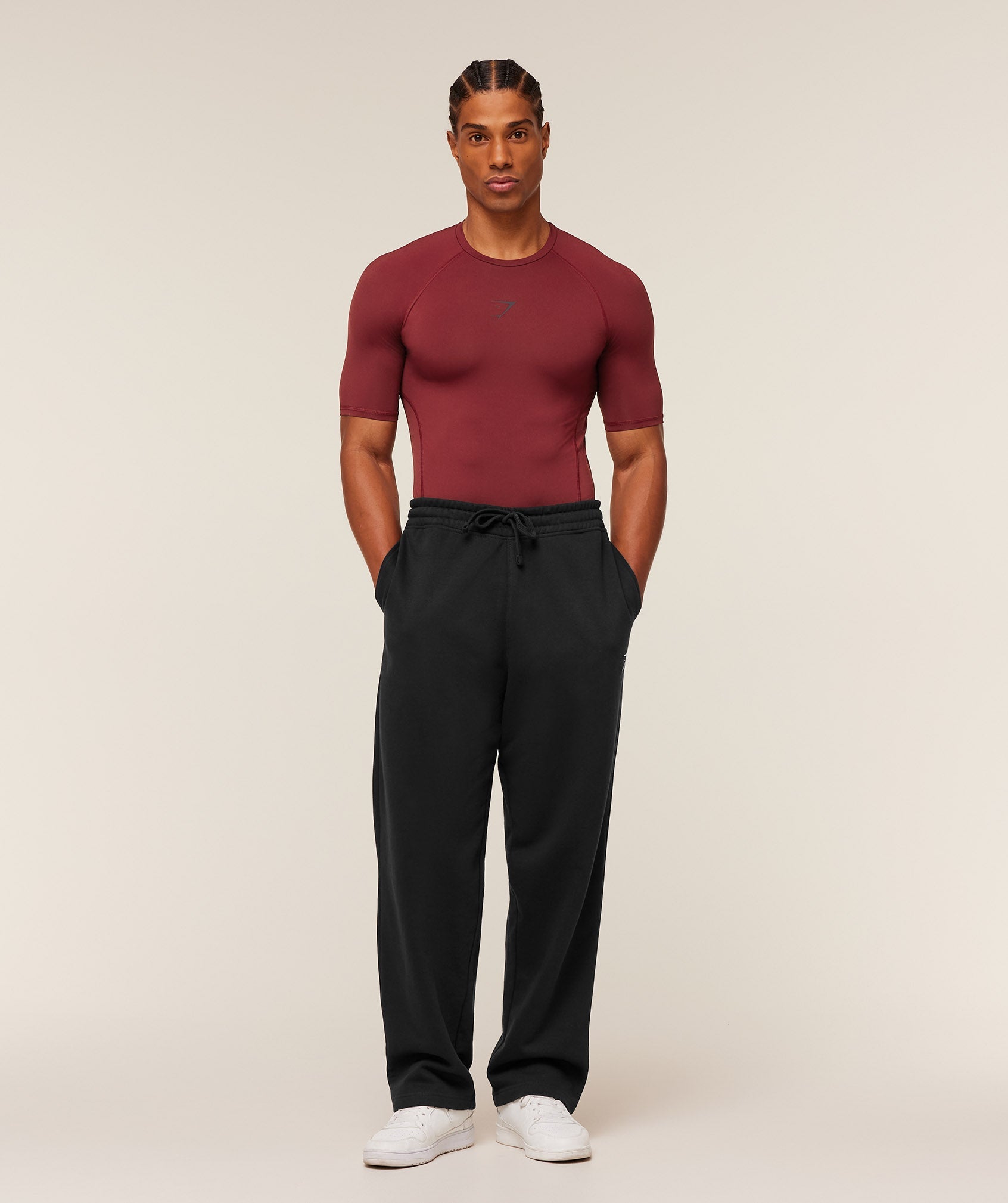 Gymshark Element Baselayer T-Shirt Sets Red