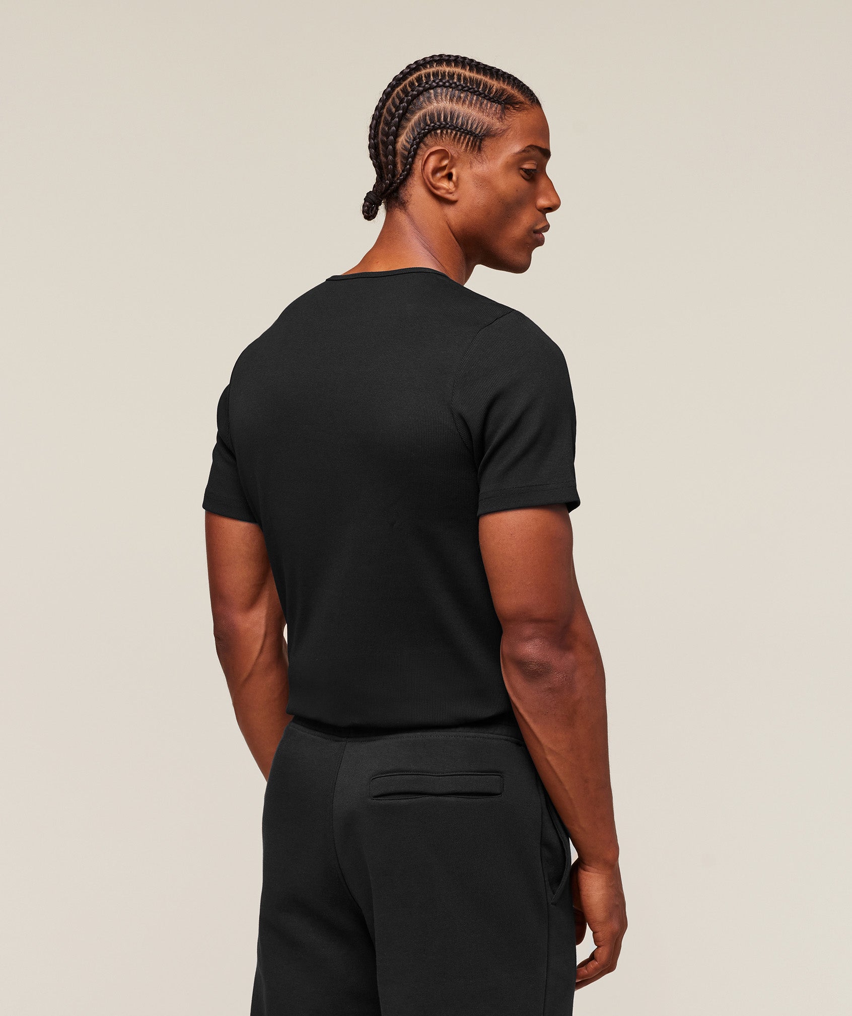 Gymshark Premium Ribbed T-Shirt Black