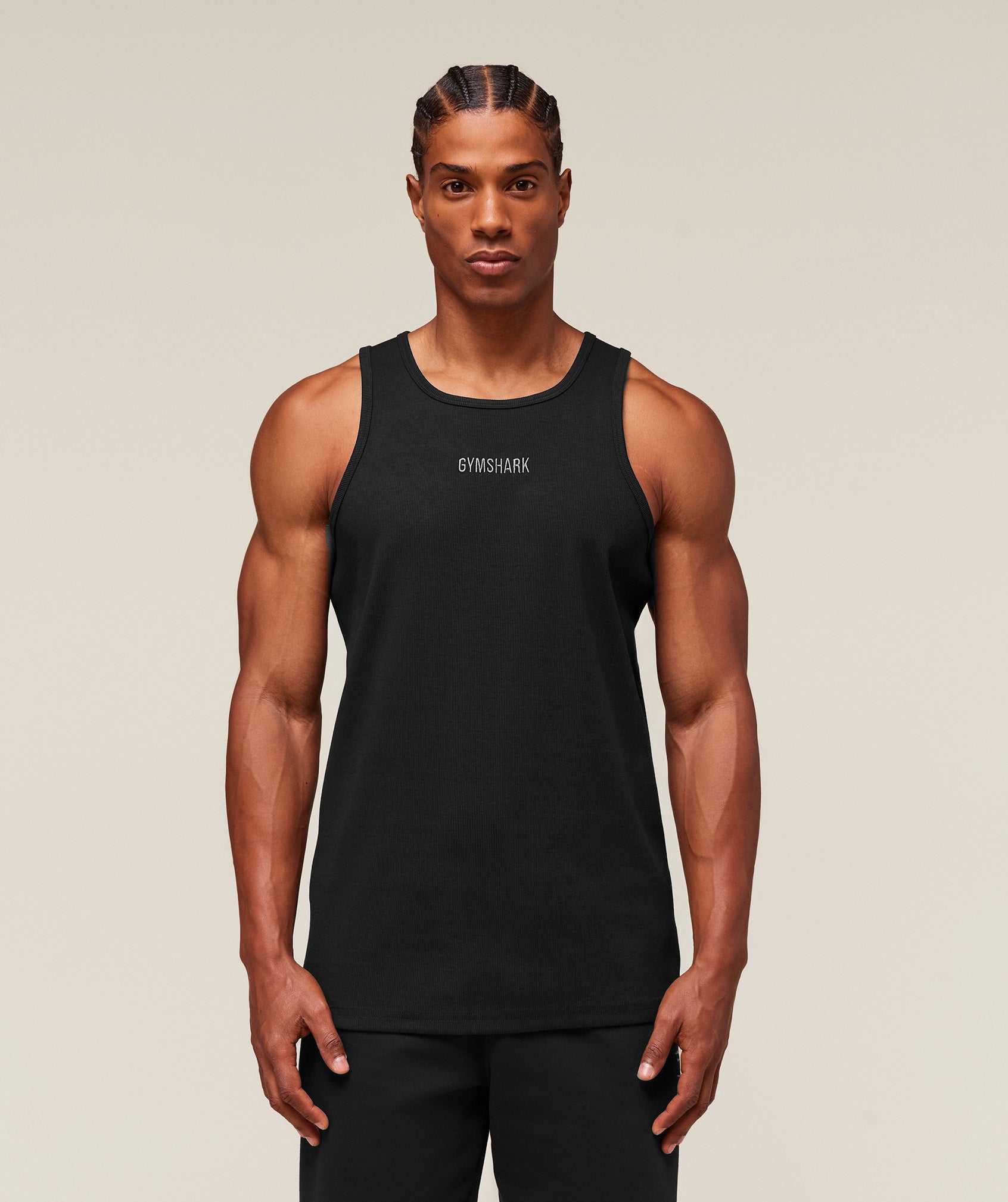 Gymshark Premium Ribbed Tank Black