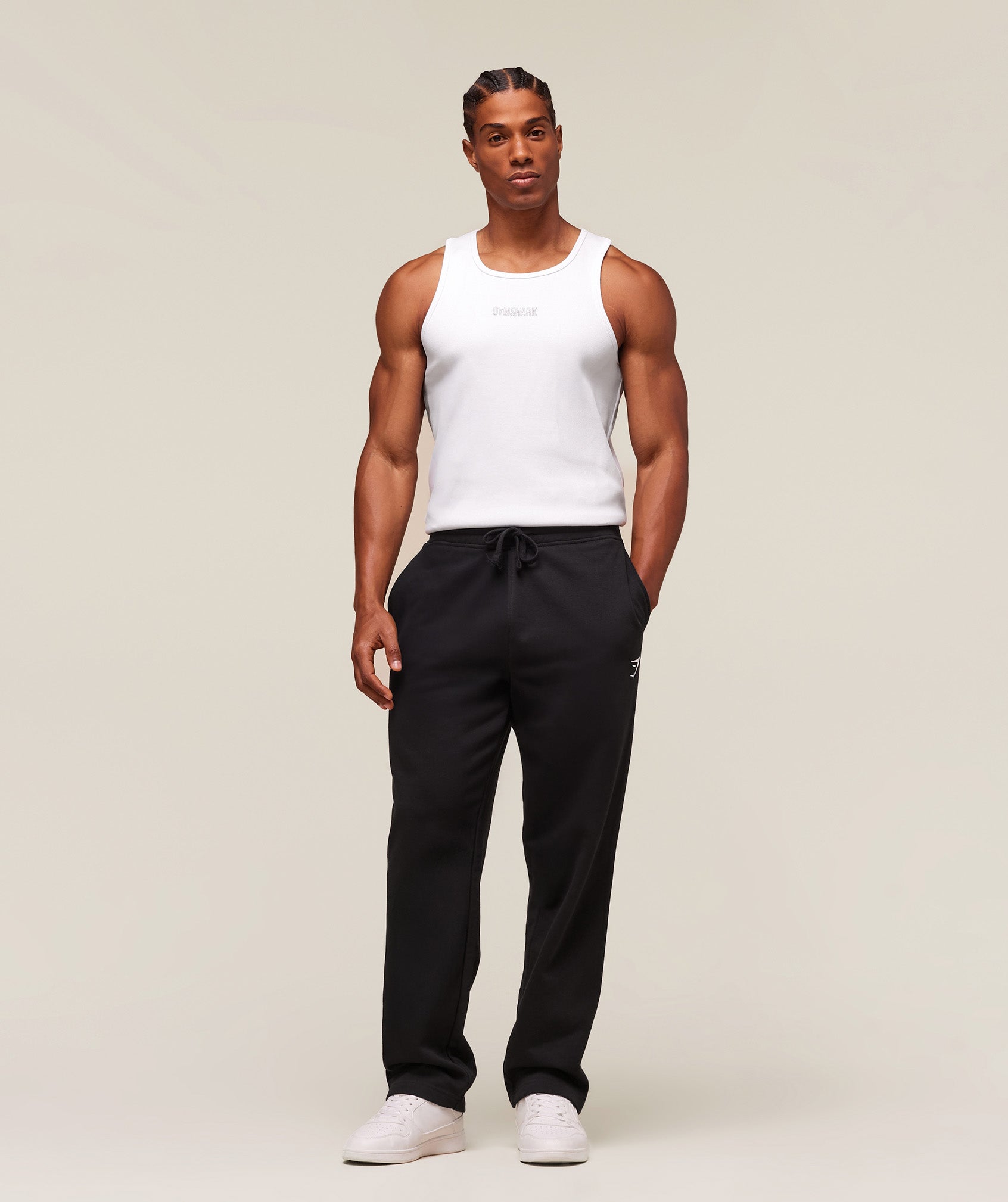 Gymshark Premium Ribbed Tank White