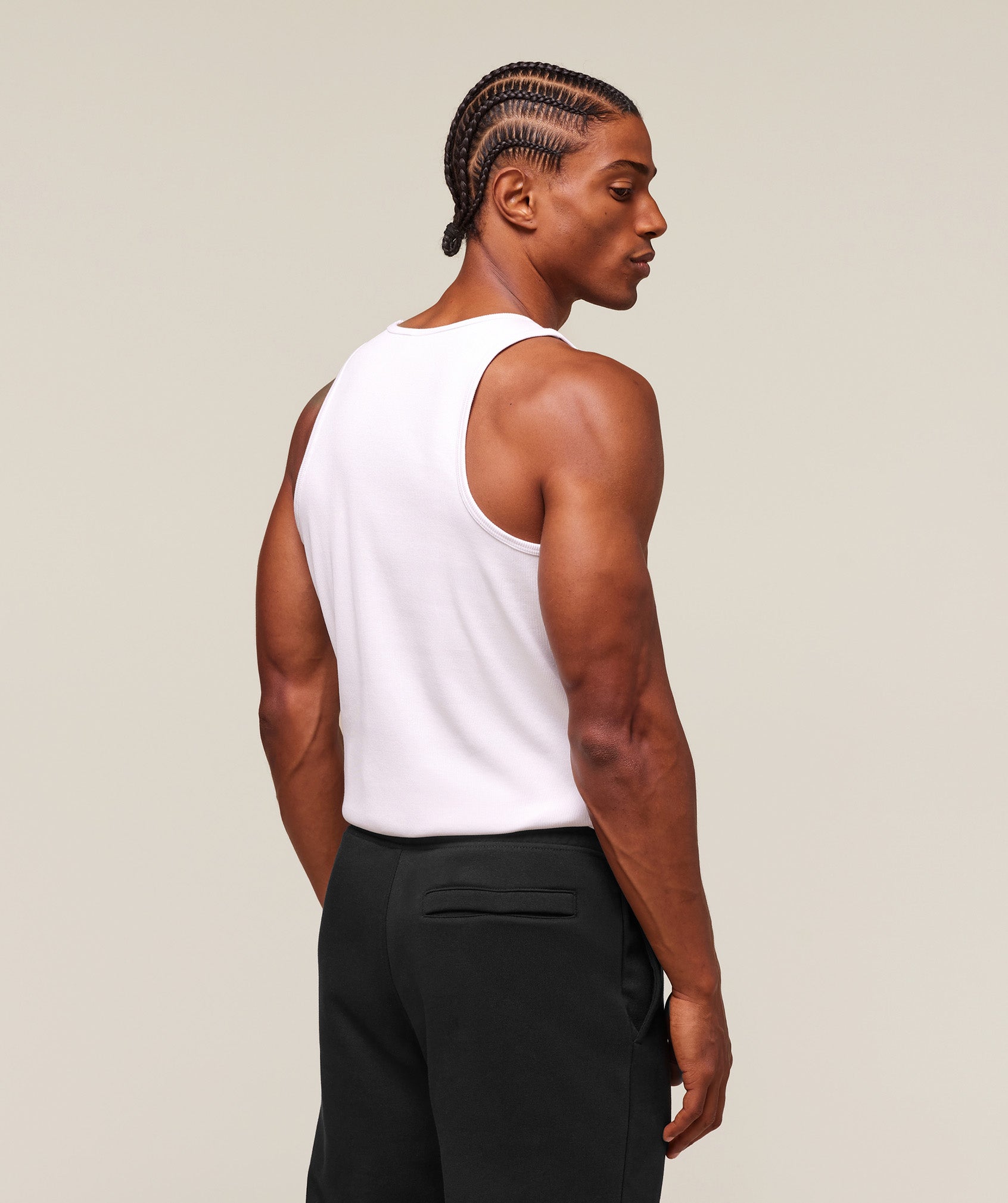 Gymshark Premium Ribbed Tank White