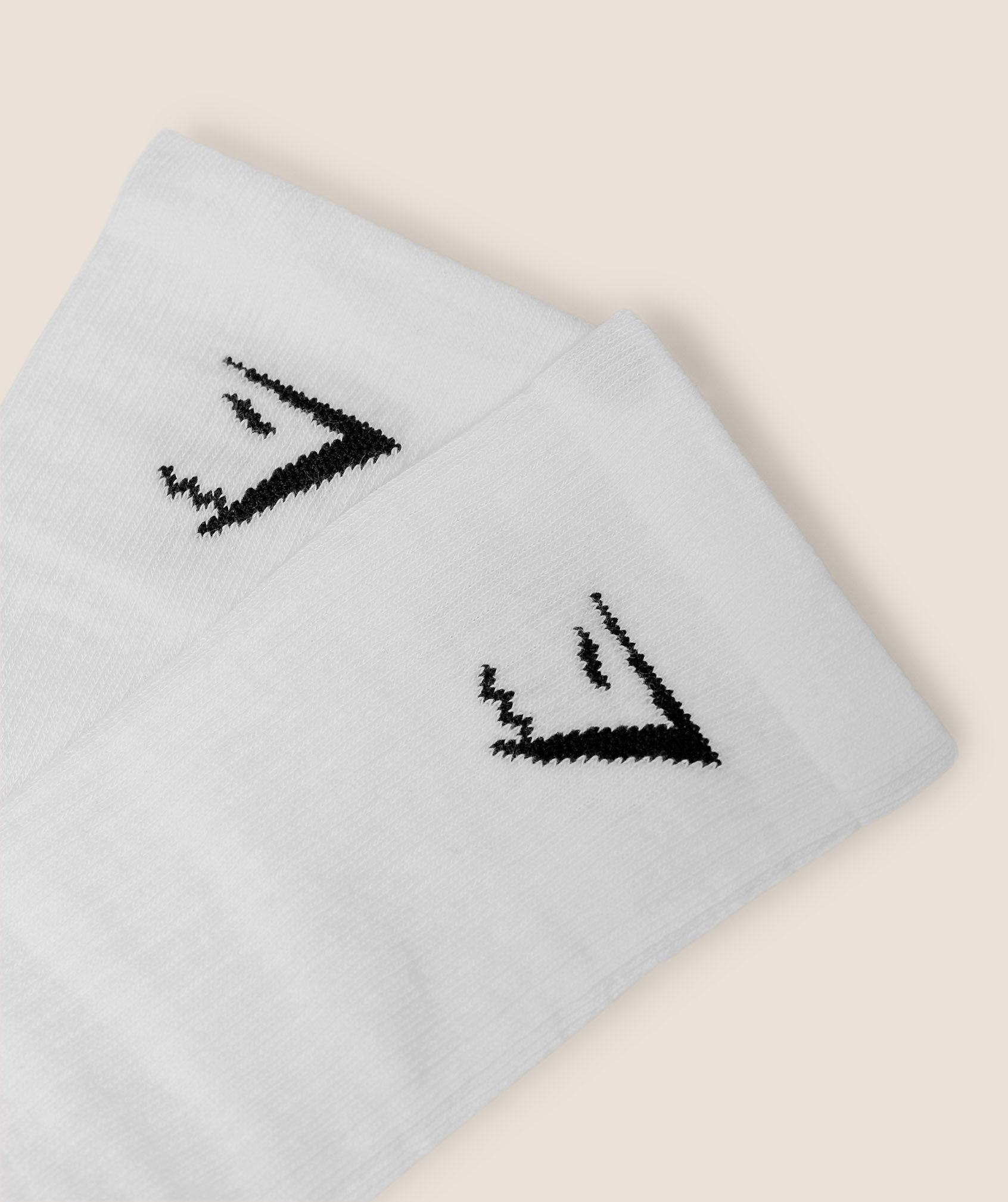 Women's Gymshark Gymrat Graphic Crew Socks 3Pk Gs White