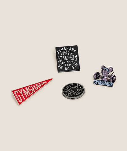 Gymshark Gs Enamel Pin 4 Pack Multi Pack