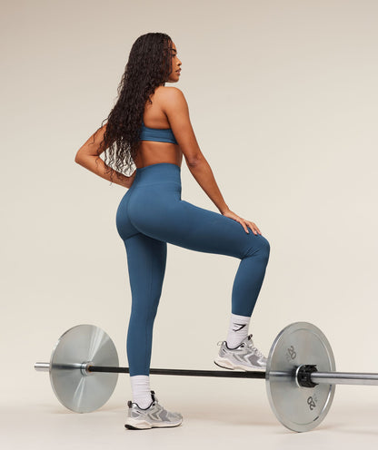 Women's Gymshark Energise Seamless Leggings Compound Blue