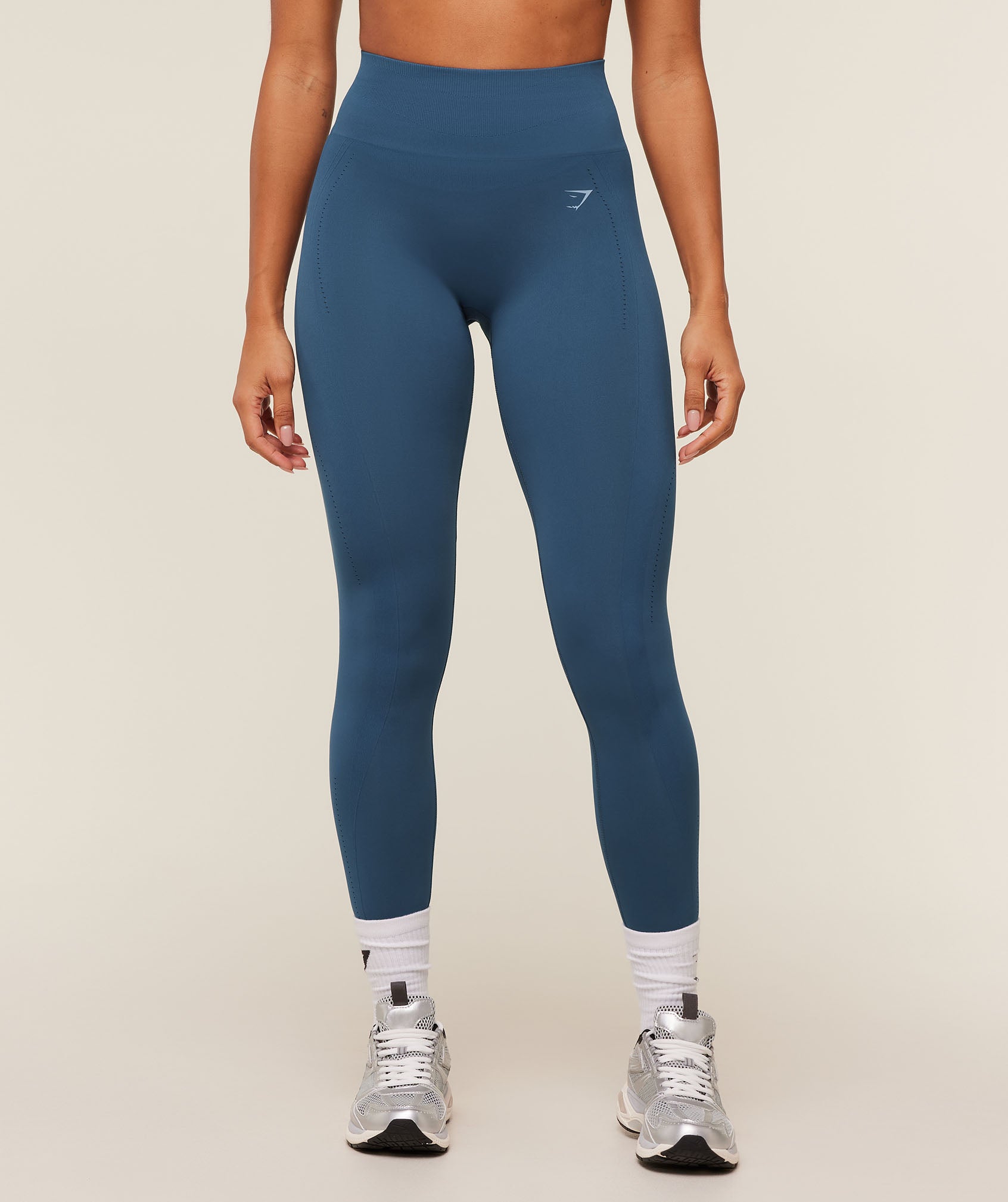 Women's Gymshark Energise Seamless Leggings Compound Blue
