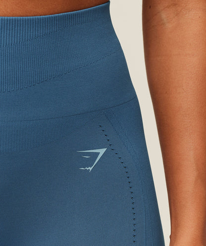 Women's Gymshark Energise Seamless Leggings Compound Blue