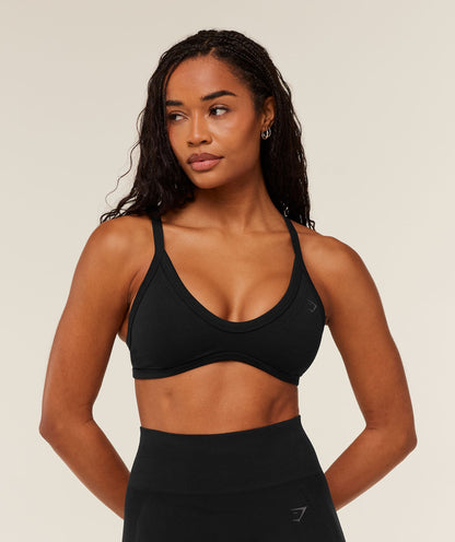 Women's Gymshark Energise Seamless Sports Bra Black