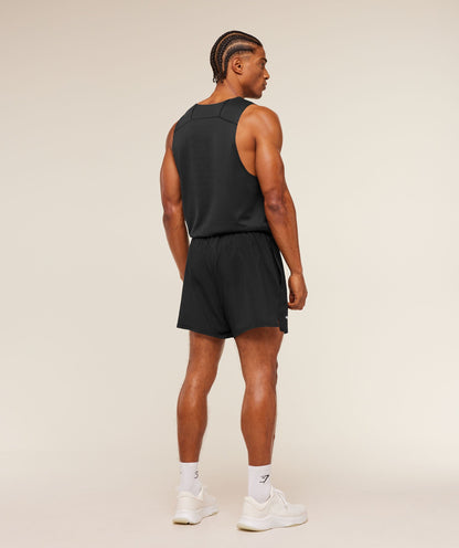 Gymshark Hybrid Engineered Jacquard Tank Black