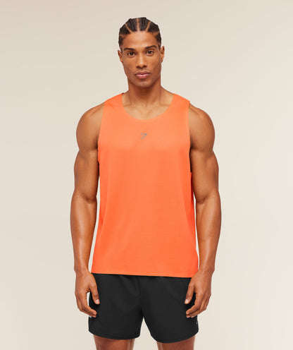 Gymshark Hybrid Engineered Jacquard Tank Dayglow Peach