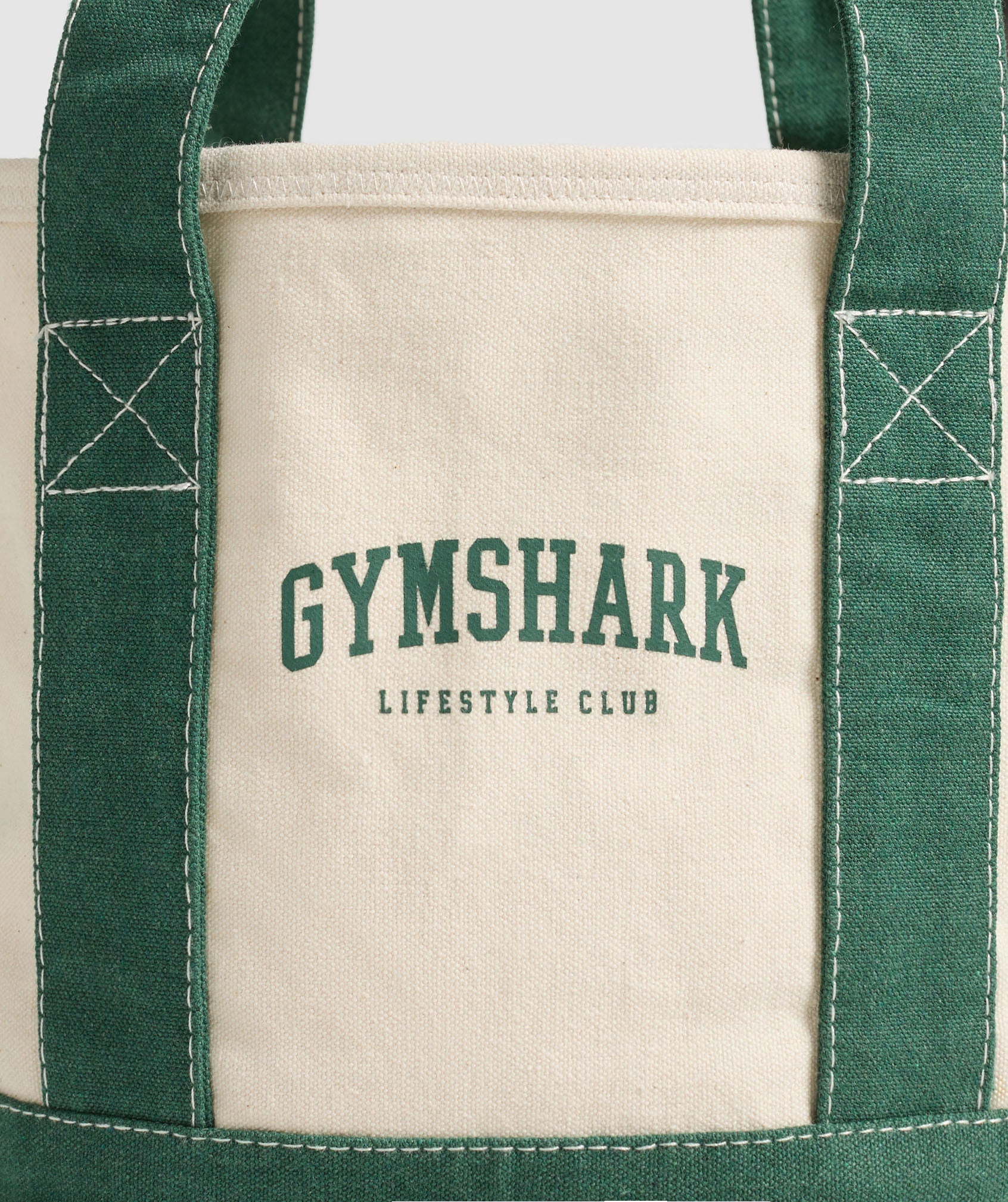 Women's Gymshark Collegiate Mini Tote Oat White