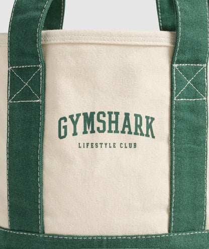 Women's Gymshark Collegiate Mini Tote Oat White