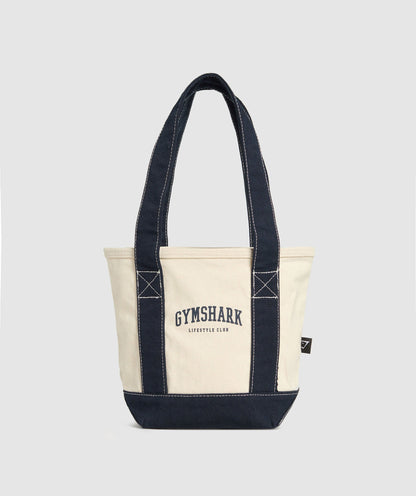 Women's Gymshark Collegiate Mini Tote Oat White